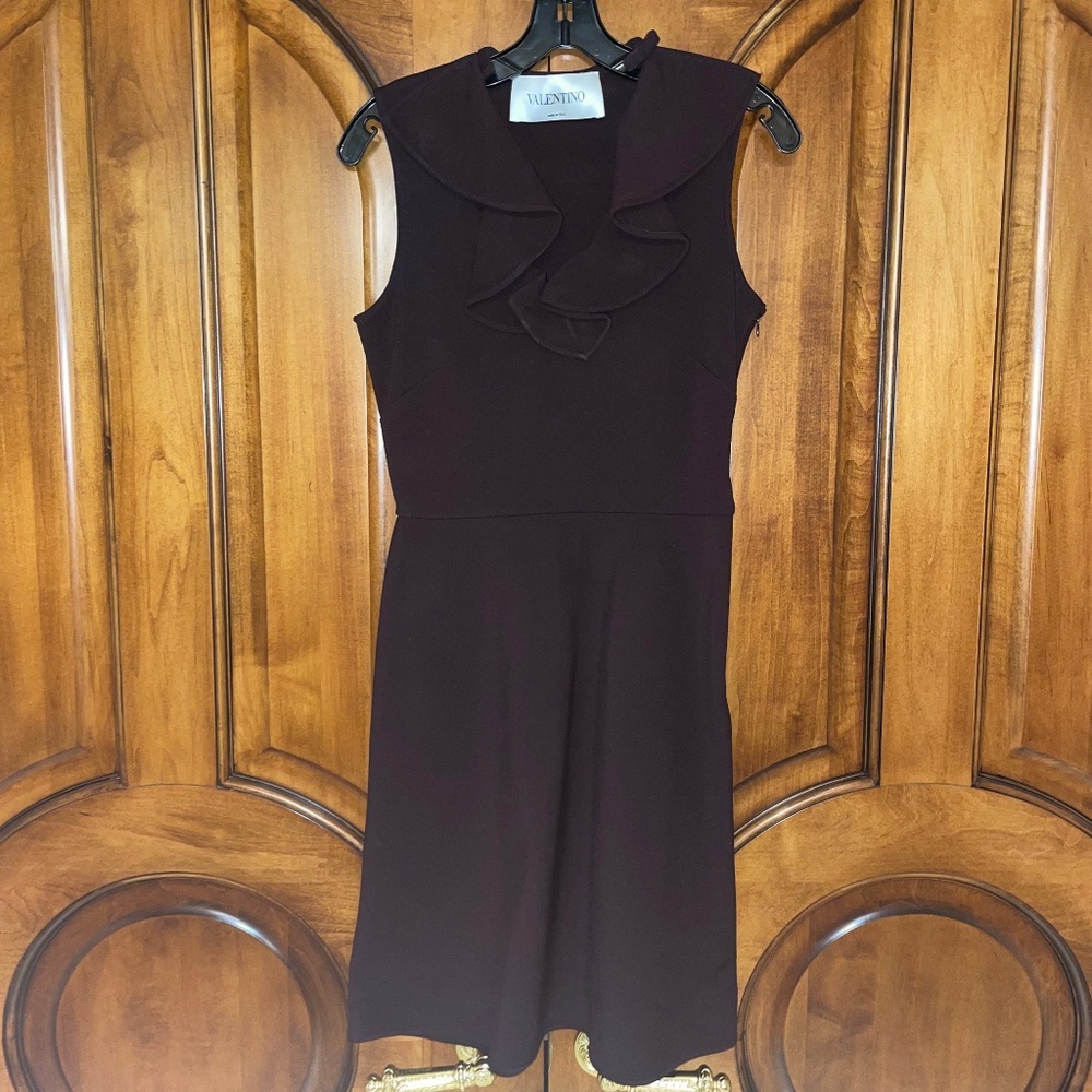Valentino Plum Ruffle Dress - Only Worn Once